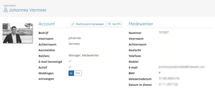 Accountgegevens