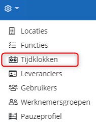 tijdklok aanmaken consilio